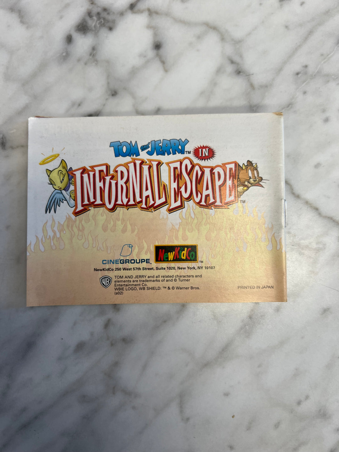Tom and Jerry Infurnal Escape Game Boy Advance MANUAL ONLY  MO111924