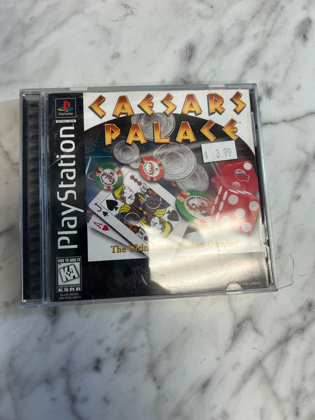 Caesar's Palace for PS1 Playstation 1 Used DO529