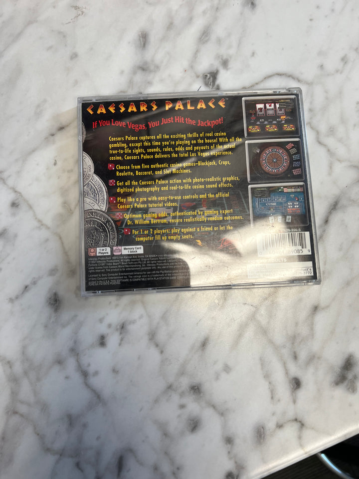 Caesar's Palace for PS1 Playstation 1 Used DO529