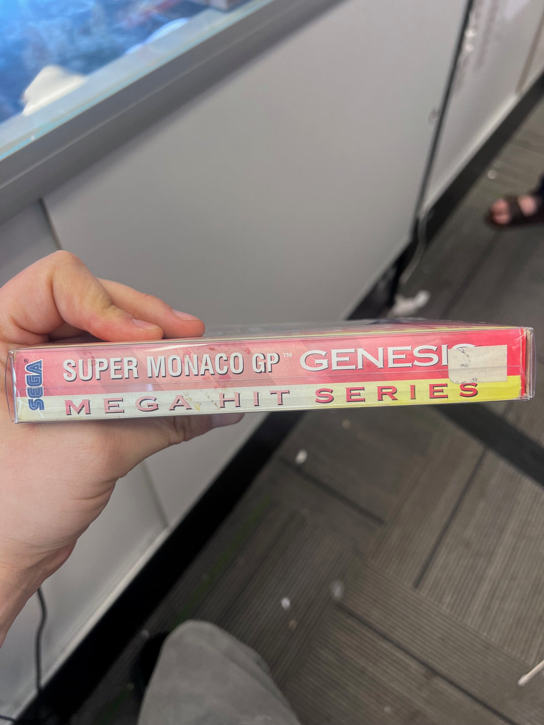 Super Monaco GP Mega Hits Series (Cardboard Box Version sunfade spine) - Sega Genesis C9325