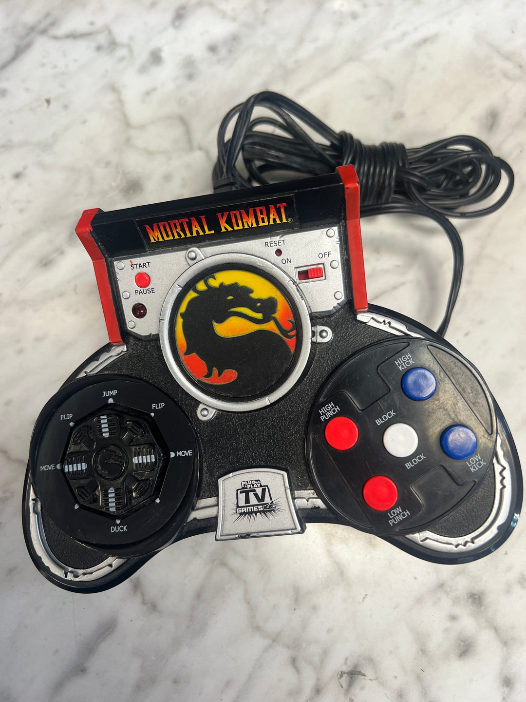 Mortal Kombat Jakks TV Games Plug And Play Wired Handheld Gaming System UA62226