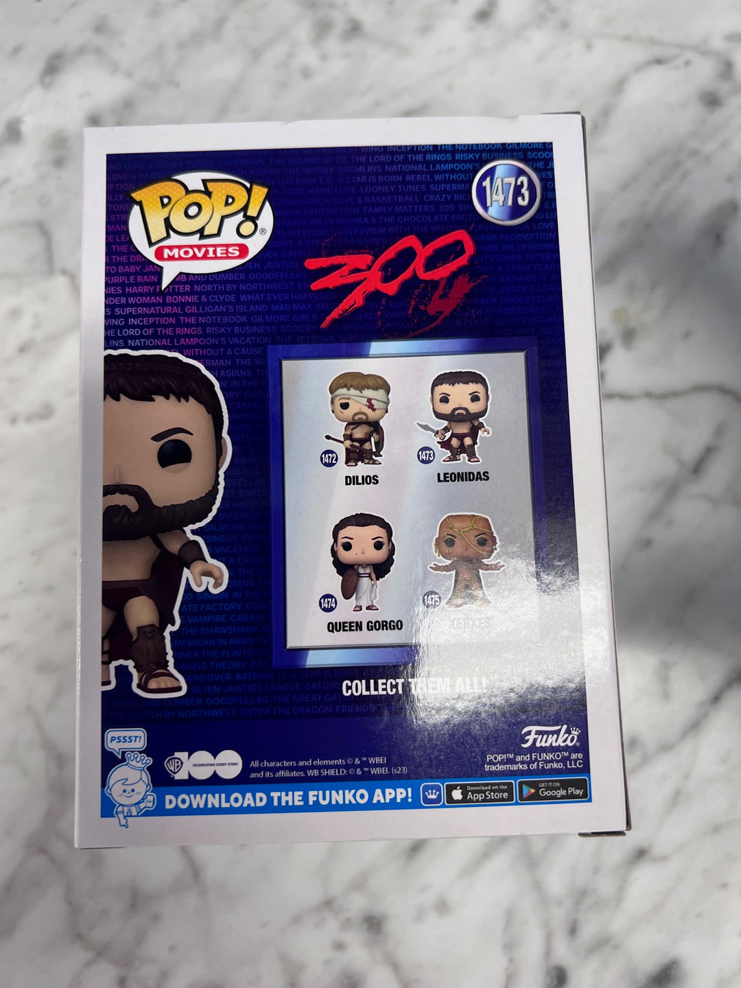 Funko Pop! Movies Leonidas #1473 300 Warner Bros 100 FP121725
