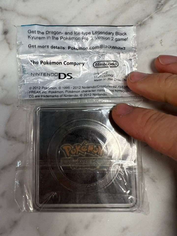 New Sealed Black Kyurem Commemorative Coin from Pokemon White Version 2 NA62226