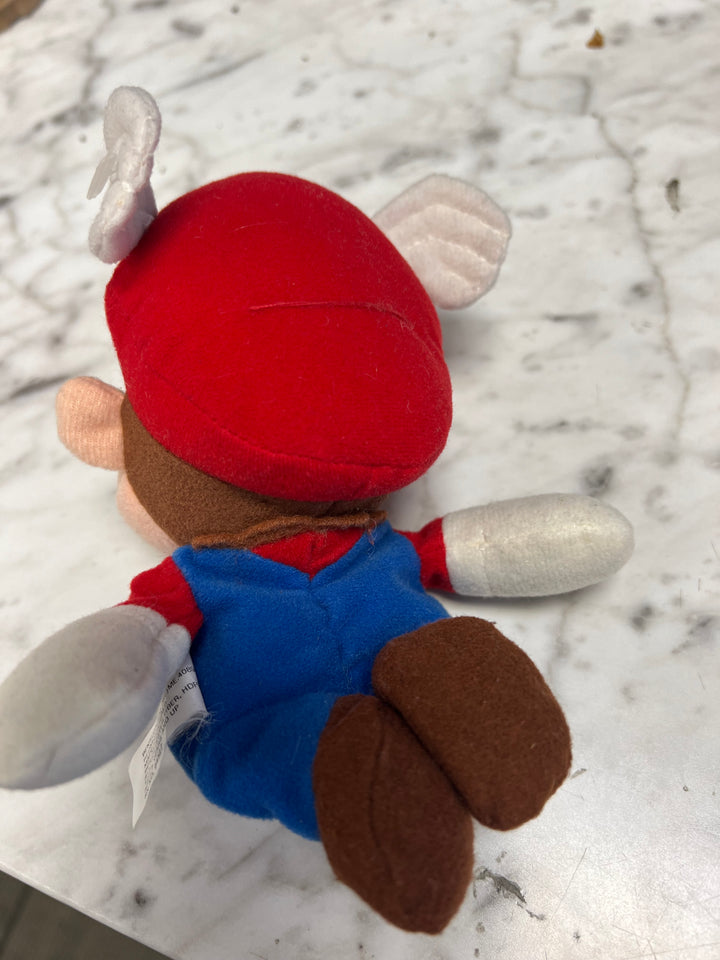 Vintage BD&A Super Mario Bros. Flying Mario Bean Bag Plush 6" (No tags!) UA62226