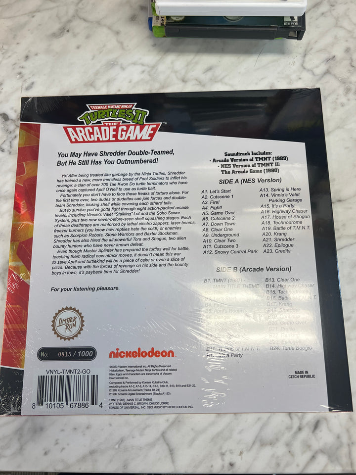 NEW TMNT Teenage Mutant Ninja Turtles II The Arcade Game Vinyl Soundtrack NVR82725