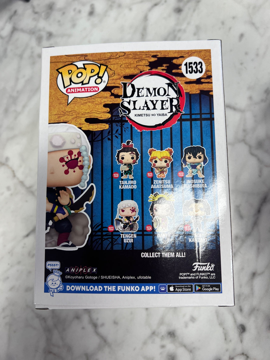 Funko Pop! Animation Tengen Uzui #1533 Demon Slayer Kimetsu No Yaiba FP121725