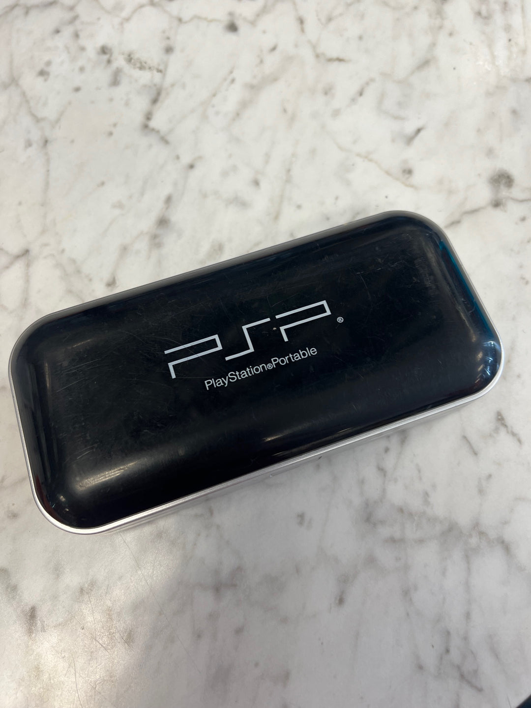 PSP Hard Shell Soft Inside Case Holds Console and 2 UMD Discs A61125