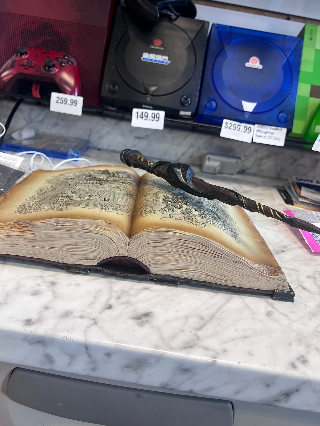 (Harry Potter) Hogwarts Legacy Deluxe Edition Floating Wand And Book ONLY Tested UA9425