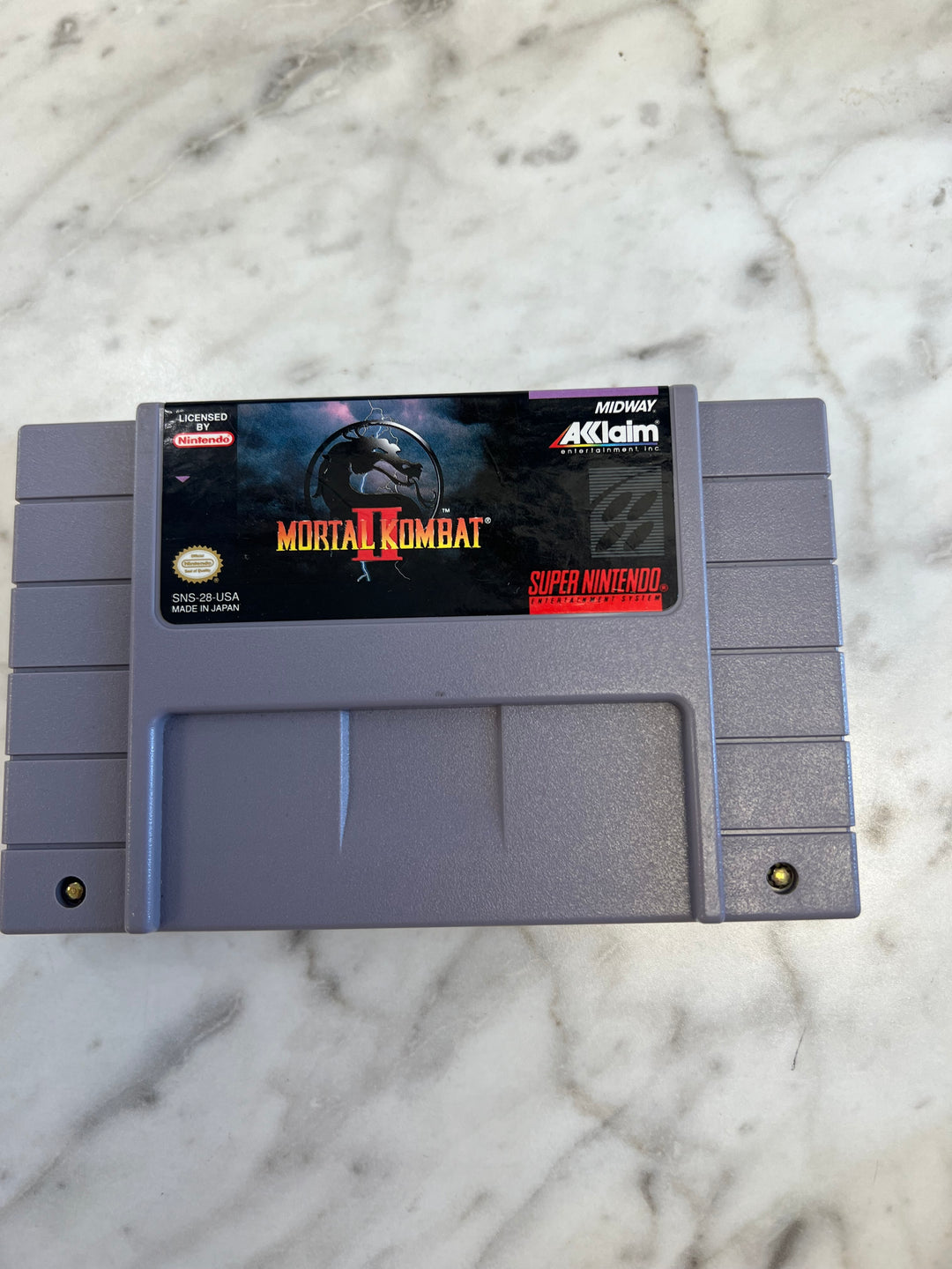 Mortal Kombat II for SNES Super Nintendo Cartridge Only     OS111924