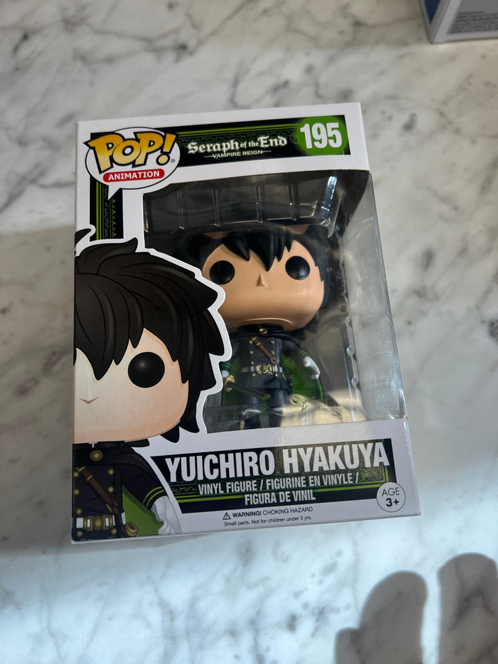 FUNKO POP! Seraph End YUICHIRO HYAKUYA #195 VAULTED & RARE