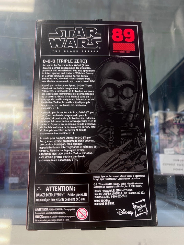 Star Wars Black Series 6" #89 Triple Zero 0-0-0 Droid New Sealed  NT121825