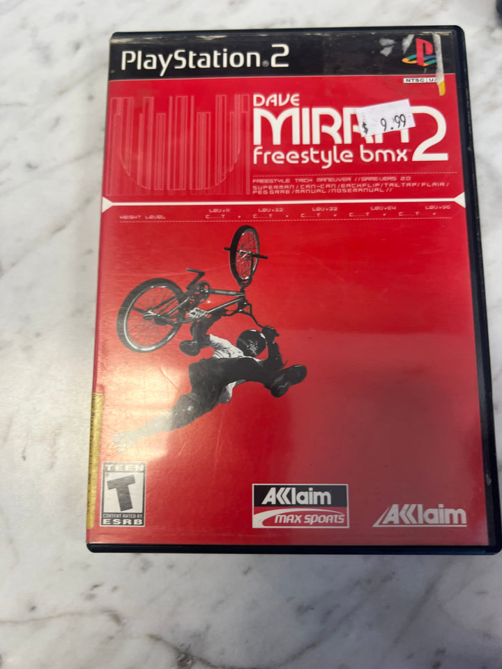 Dave Mirra Freestyle BMX 2 for Playstation 2 PS2 in case Used. Tested and Working.     DO62924