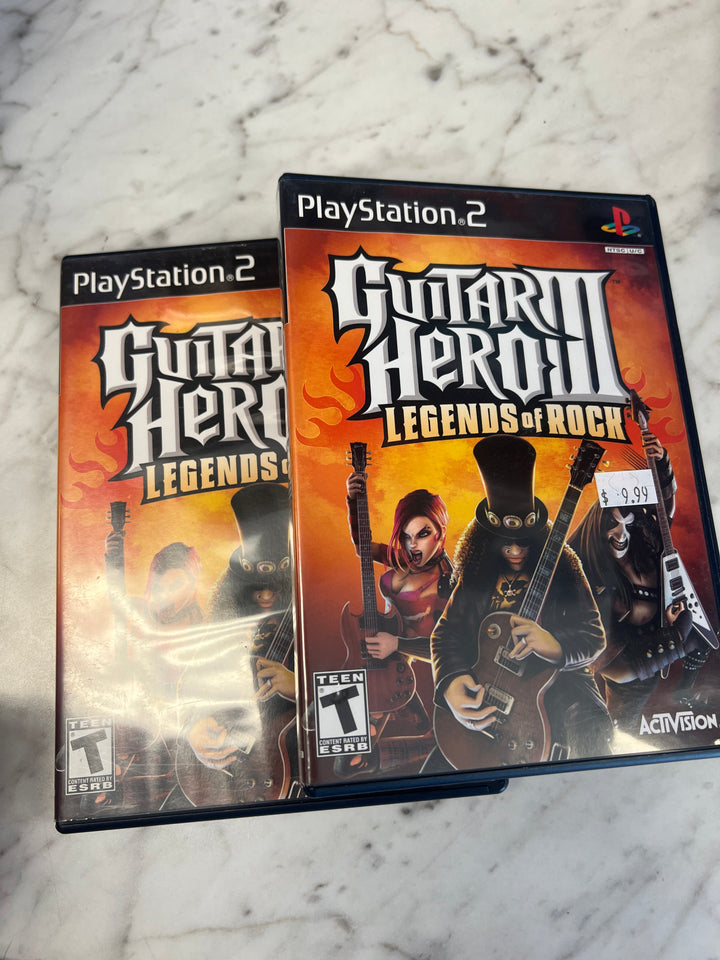 Guitar Hero III Legends of Rock for Playstation 2 PS2 in case. Tested and Working.     DO62924
