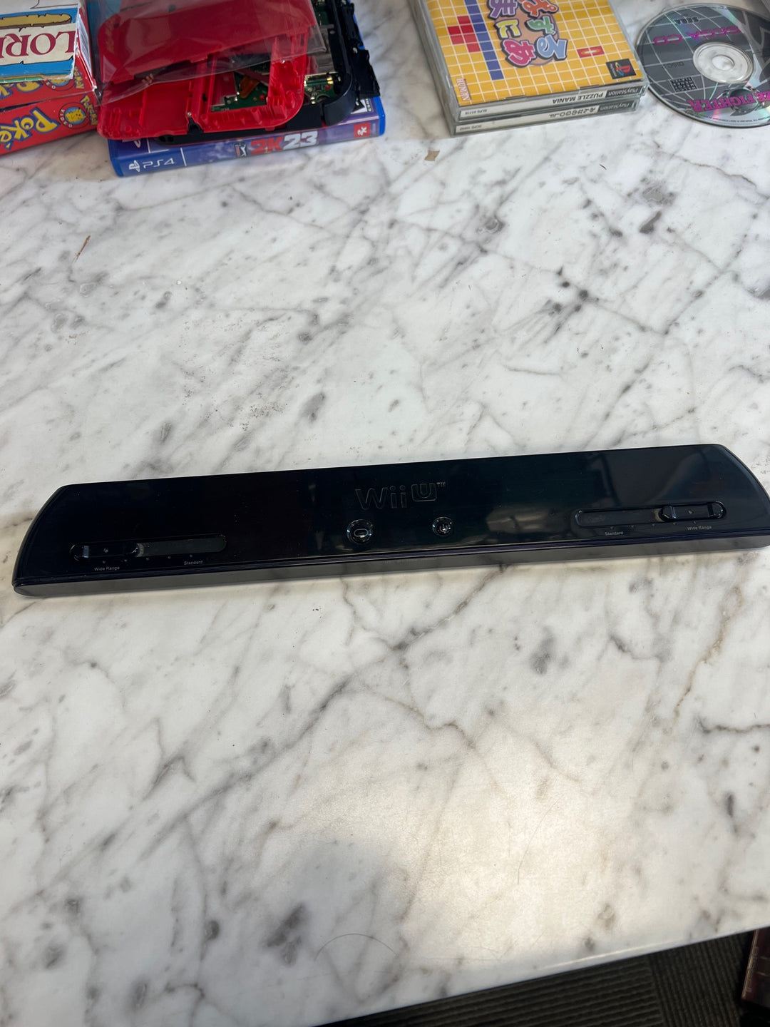 PowerA Ultra Sensor Bar Wide Range Wireless For Wii Wii U Black Wireless NO CABLE A61125