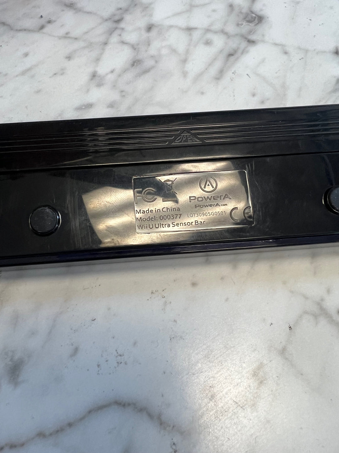 PowerA Ultra Sensor Bar Wide Range Wireless For Wii Wii U Black Wireless NO CABLE A61125