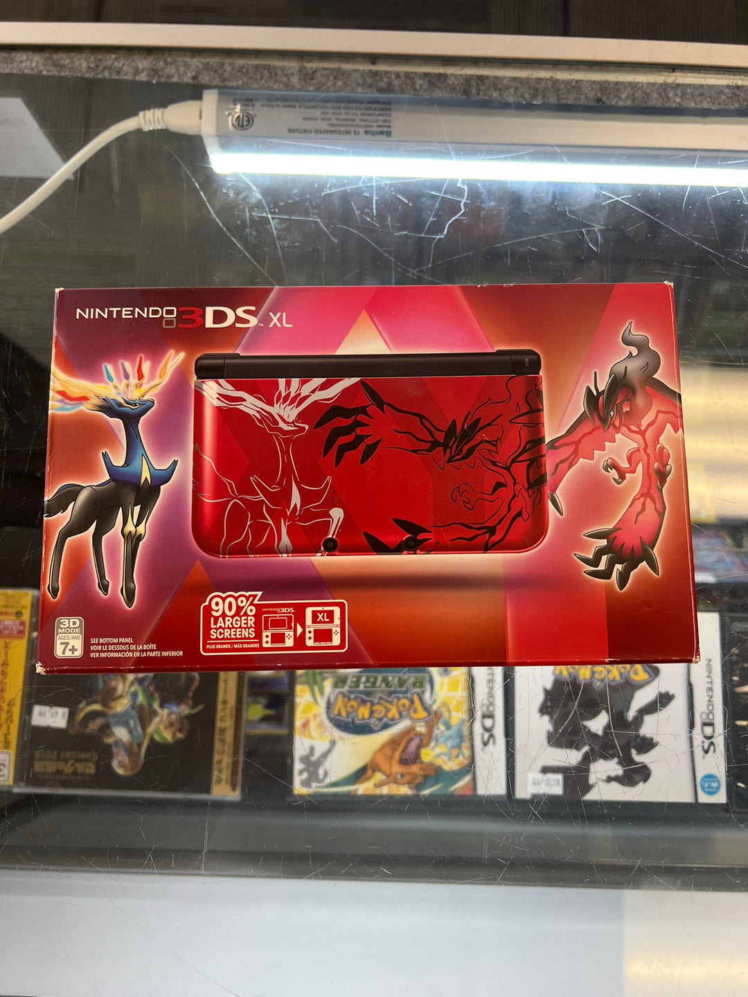 EMPTY BOX ONLY Nintendo 3DS XL Pokemon Xerneas + Yveltal Red Edition EB62626