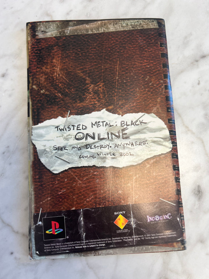 Twisted Metal Black for PS2 Playstation 2 MANUAL ONLY      MO112024