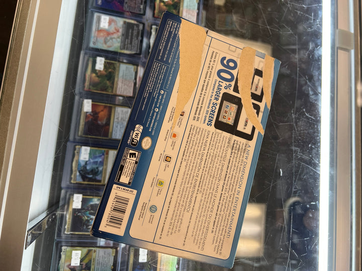 EMPTY BOX ONLY Nintendo 3DS XL Blue Damaged Rear  EB62626