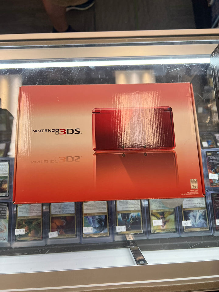 EMPTY BOX ONLY Nintendo 3DS Flame Red Console  EB62626