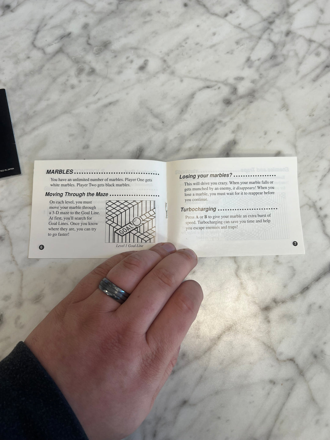 Marble Madness for Original Game Boy MANUAL ONLY      MO112024