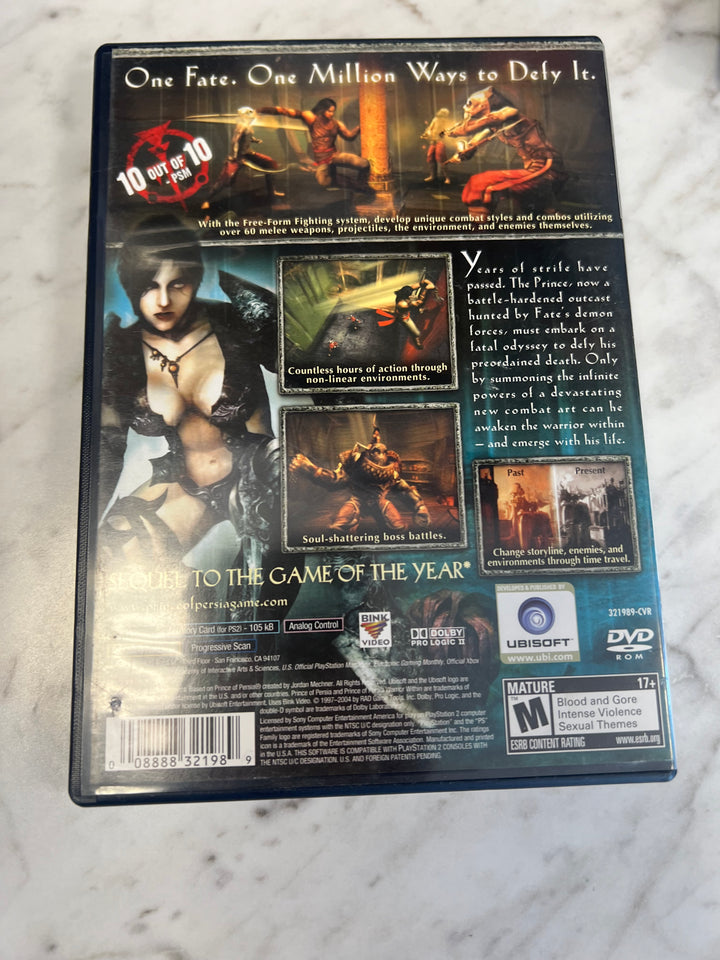 Prince of Persia Warrior Within for Playstation 2 PS2 in case Used. Tested and Working.     DO62924