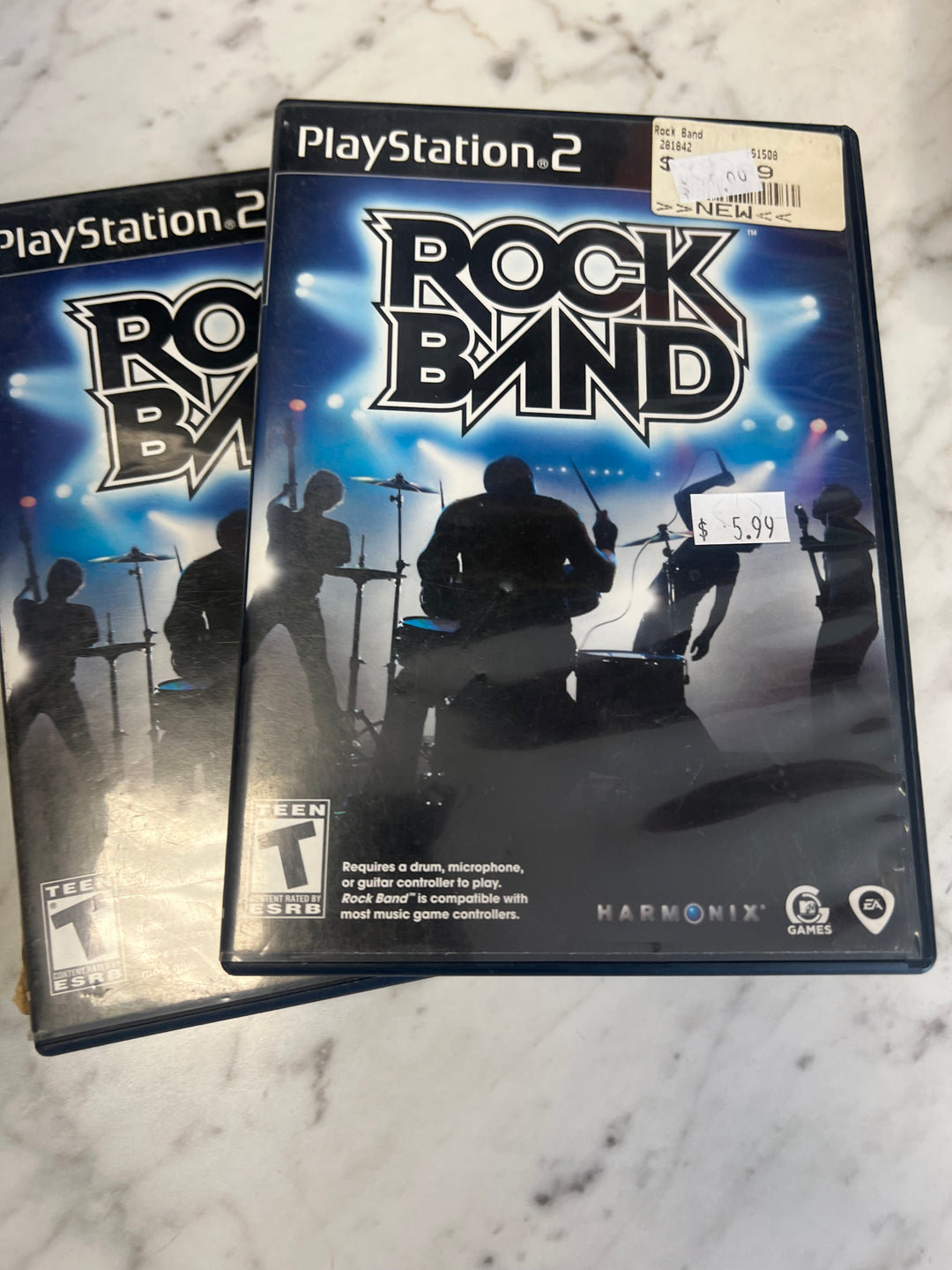 Rock Band for Playstation 2 PS2 in case Used. Tested and Working.     DO62924