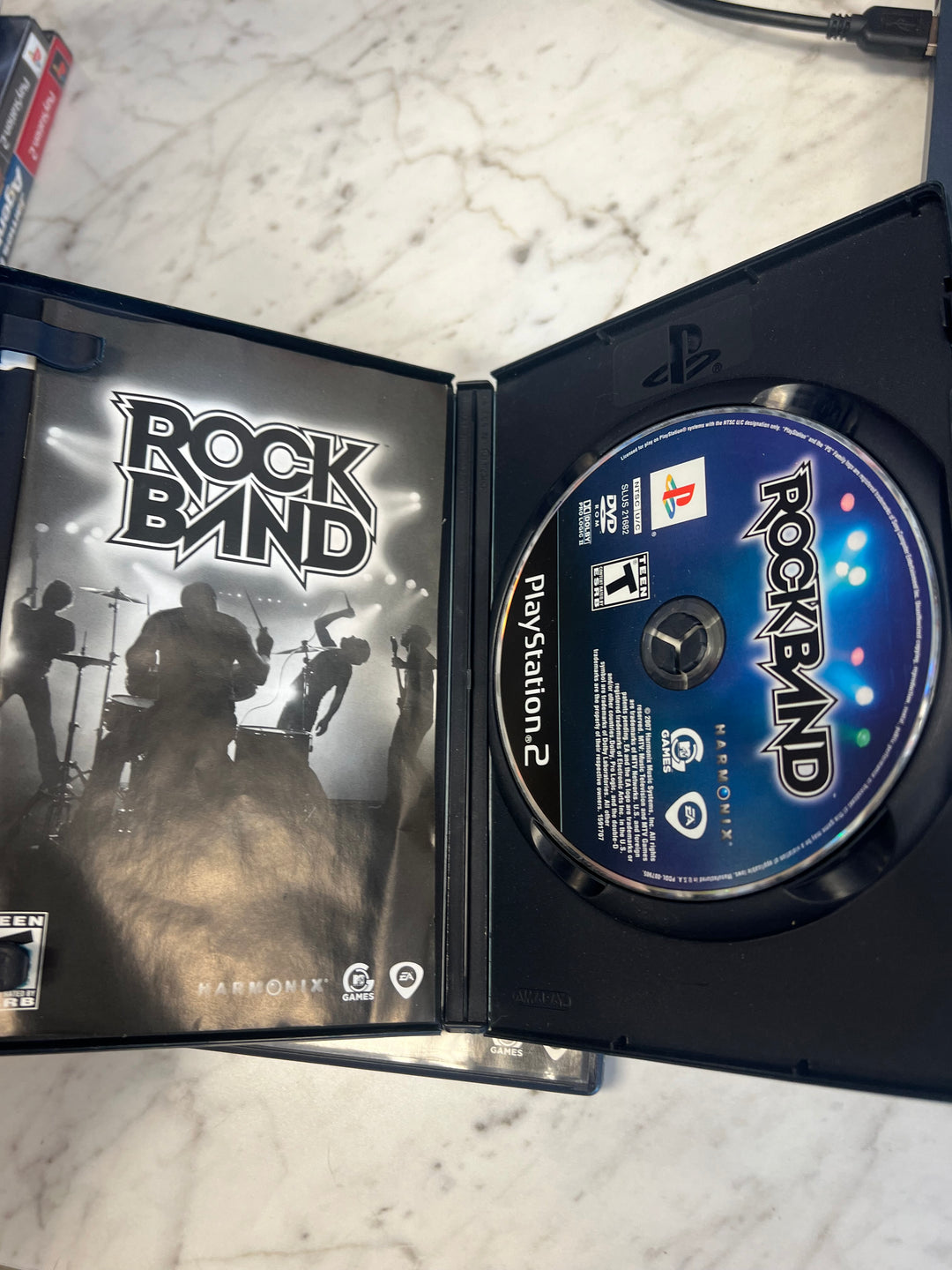 Rock Band for Playstation 2 PS2 in case Used. Tested and Working.     DO62924