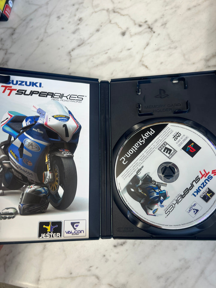 Suzuki TT Superbikes for Playstation 2 PS2 in case Used. Tested and Working.     DO62924