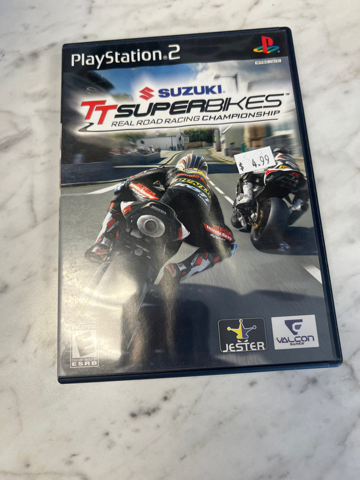 Suzuki TT Superbikes Real Road Racing Championship for Playstation 2 PS2 in case Used. Tested and Working.     DO62924