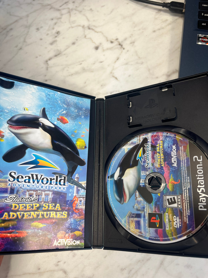 Shamu's Deep Sea Adventures for Playstation 2 PS2 in case Used. Tested and Working.     DO62924