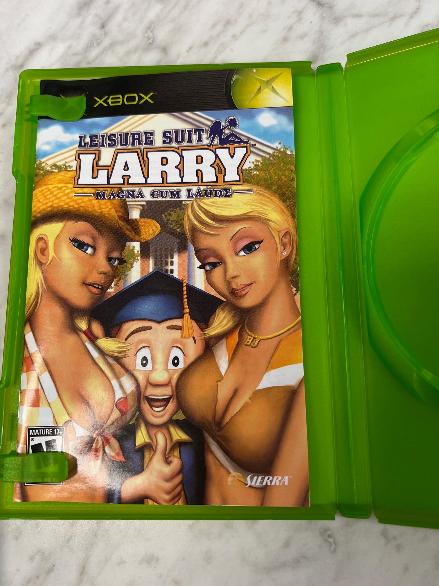 Leisure Suit Larry Magna Cum Laude Original Xbox Case and Manual