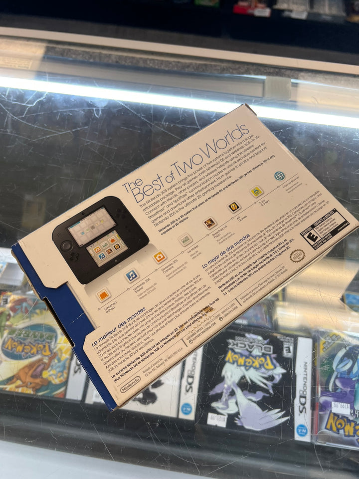 EMPTY BOX ONLY Nintendo 2DS Console Black/Blue    EB62626