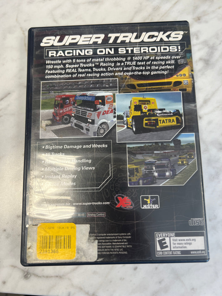 Supertrucks Racing for Playstation 2 PS2 in case Used. Tested and Working.     DO62924