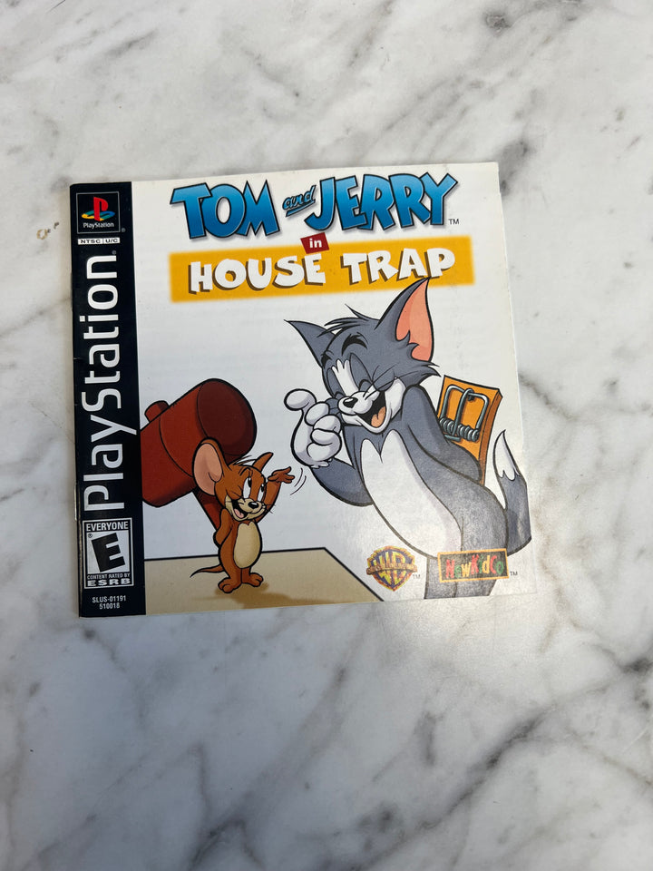 Tom and Jerry in House Trap for PS1 Playstation MANUAL ONLY      MO112024