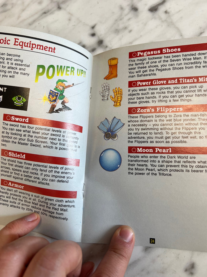 Legend of Zelda Link to the Past SNES Manual ONLY MO61125
