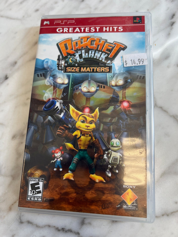Ratchet and Clank Size Matters PSP Case and Manual Only No Disc DO82824