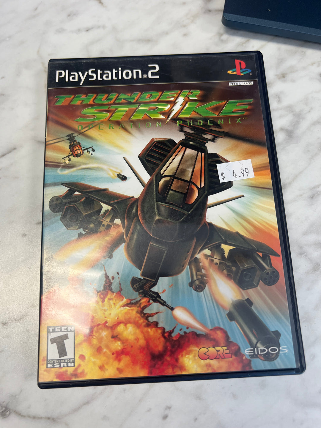 Thunderstrike Operation Phoenix for Playstation 2 PS2 in case Used. Tested and Working.     DO62924