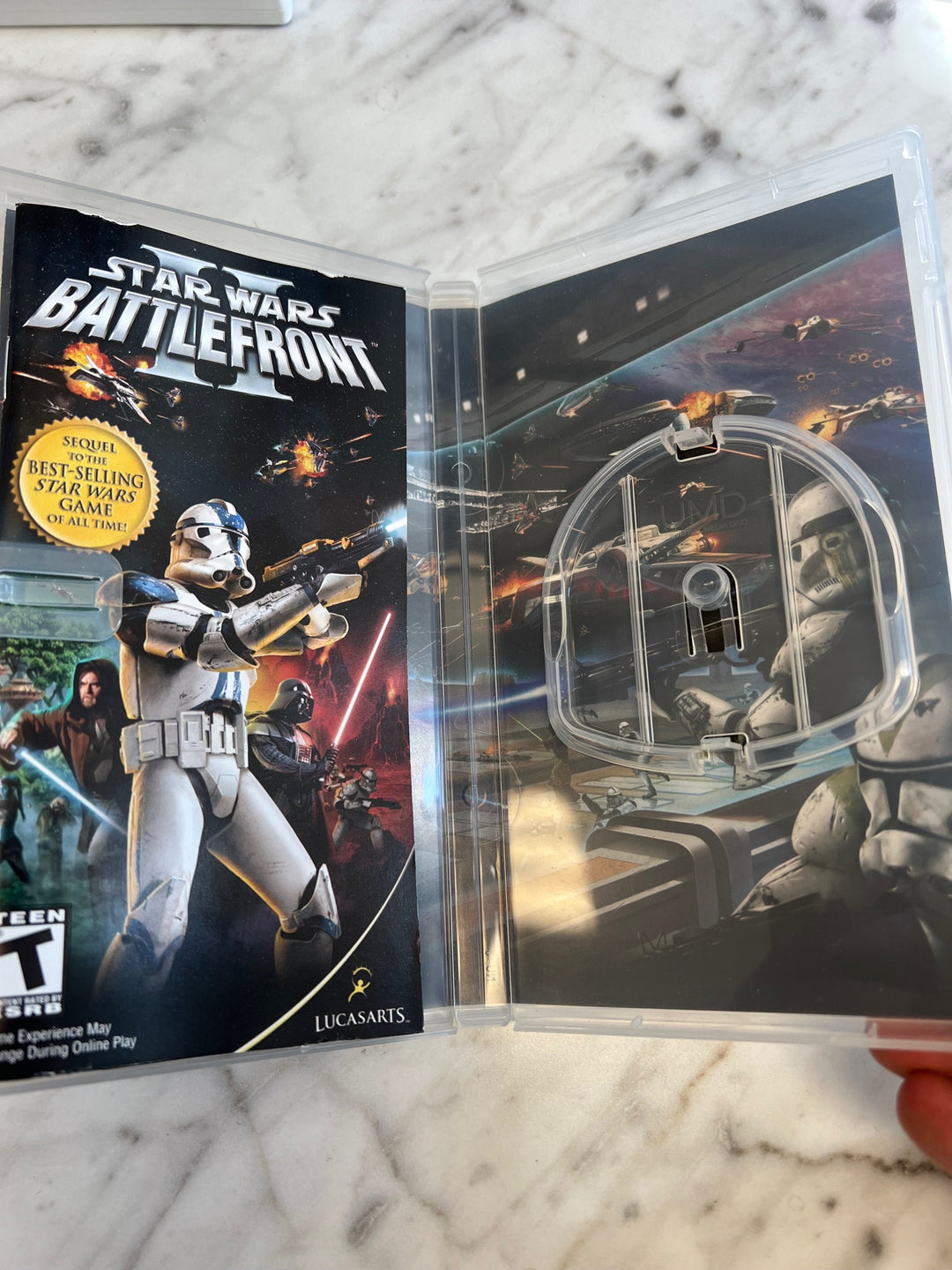 Star Wars Battlefront II PSP Case and Manual Only No Disc DO82824