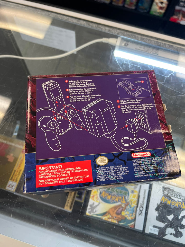 EMPTY BOX ONLY Nintendo Virtual Boy AC Adapter Virtual Boy  EB62626