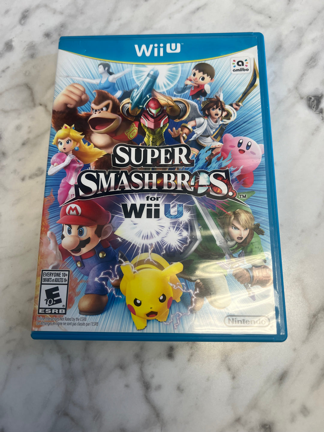 Super Smash Bros for Wii U Case and manual ONLY    CO112024