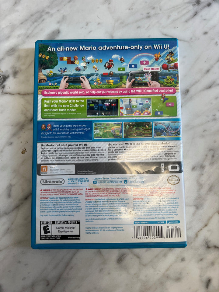 New Super Mario Bros U for Nintendo Wii U Case and Manual Only No Disc DO82824