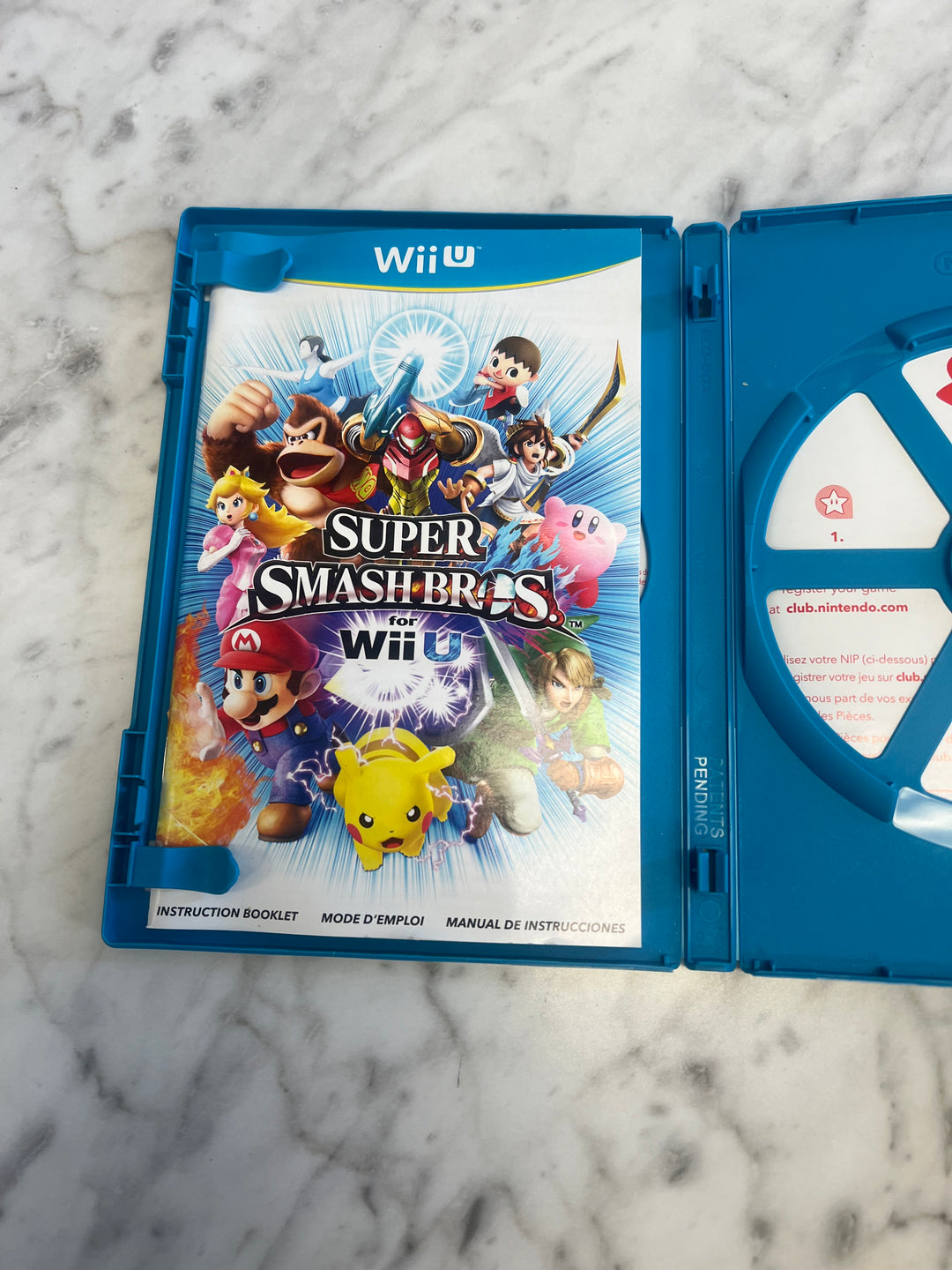 Super Smash Bros for Wii U Case and manual ONLY    CO112024