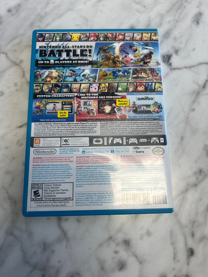 Super Smash Bros for Wii U Case and manual ONLY    CO112024