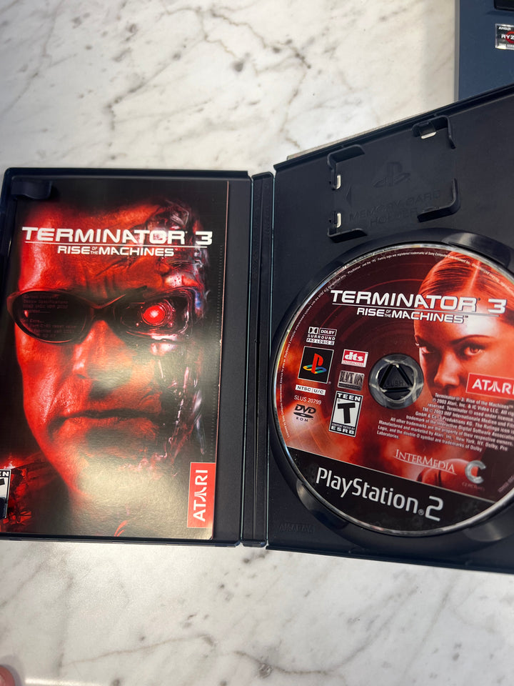 Terminator 3 Rise of the Machines for Playstation 2 PS2 in case Used. Tested and Working.     DO62924