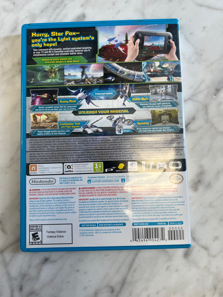 Star Fox Zero for Nintendo Wii U Case Only No Disc DO82824