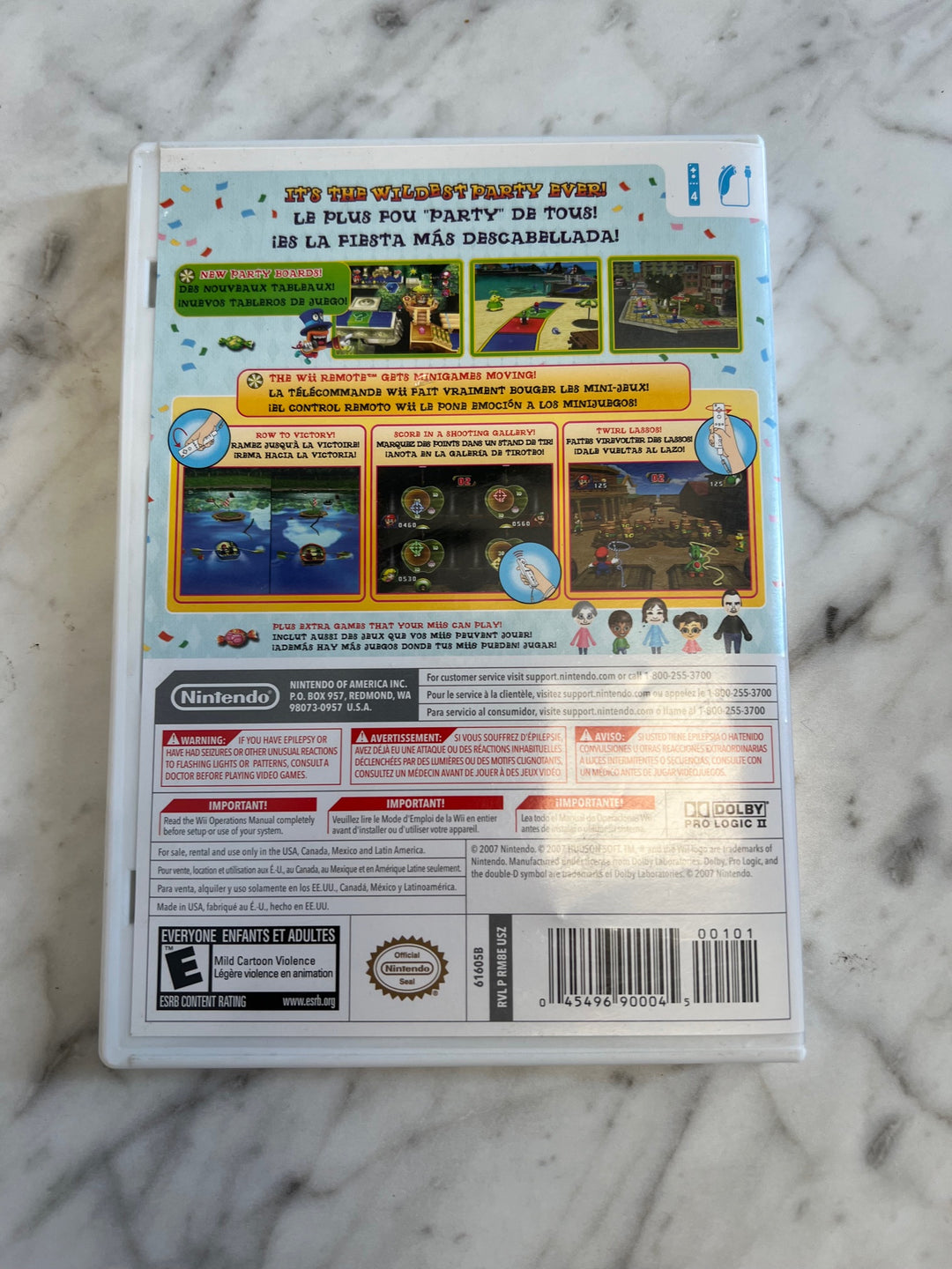 Mario Party 8 for Nintendo Wii Case and manual Only No Disc DO82824