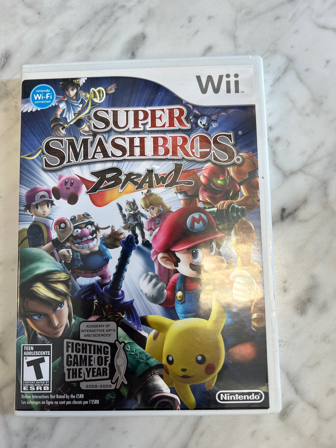 Super Smash Bros Brawl for Nintendo Wii Case and manual Only No Disc DO82824