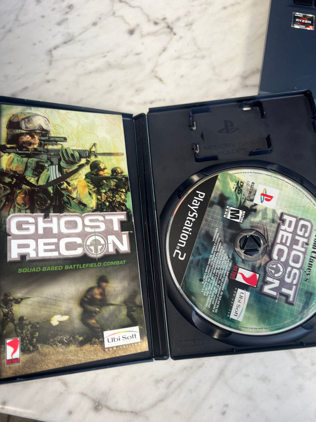 Tom Clancy's Ghost Recon for Playstation 2 PS2 in case. Tested and Working.     DO62924