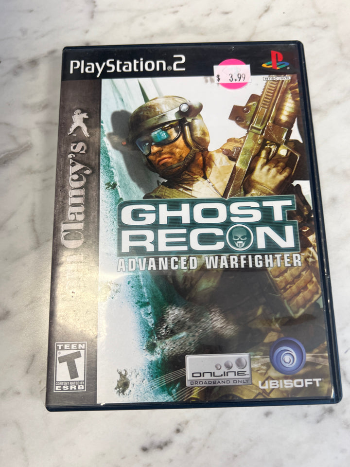 Ghost Recon Advanced Warfighter for Playstation 2 PS2 in case. Tested and Working.     DO62924