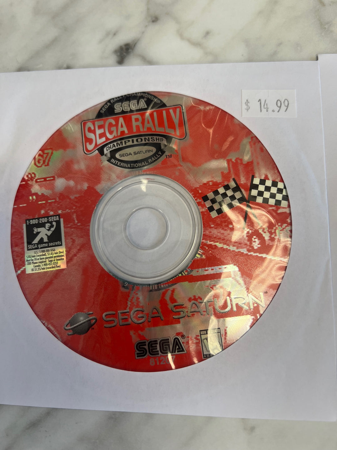 Sega Rally Championship for Sega Saturn DISC ONLY    DO112024